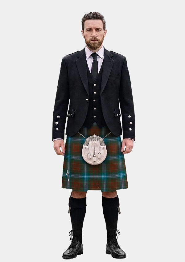 Traditional_Phelan_T_Tartan_14835_Kilt_and_Argyle_Jacket_Kilt_Outfits_front_image