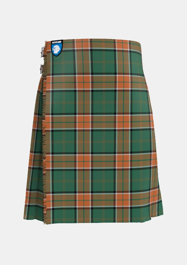 Traditional_Pollock_tartan_867_kilt_front_image_with_pleated_design_and_adjustable_buckles_for_men