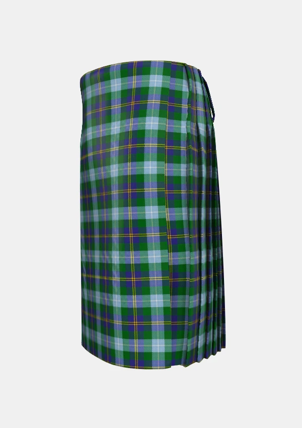 Traditional_Porteous_Tartan_kilt_1264_left_image_with_pleated_design_and_adjustable_buckles_for_men