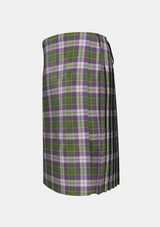 Traditional_Prickly_Thistle_Tartan_kilt_left_image_with_pleated_design_and_adjustable_buckles_for_men