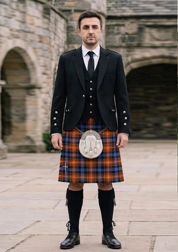Traditional_Pride_of_LGBT_Tartan_Kilt_and_Argyle_Jacket_Kilt_Outfit_front_image