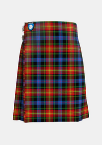Traditional_Pride_of_LGBT_Tartan_kilt_11871_front_image_with_pleated_design_and_adjustable_buckles_for_men