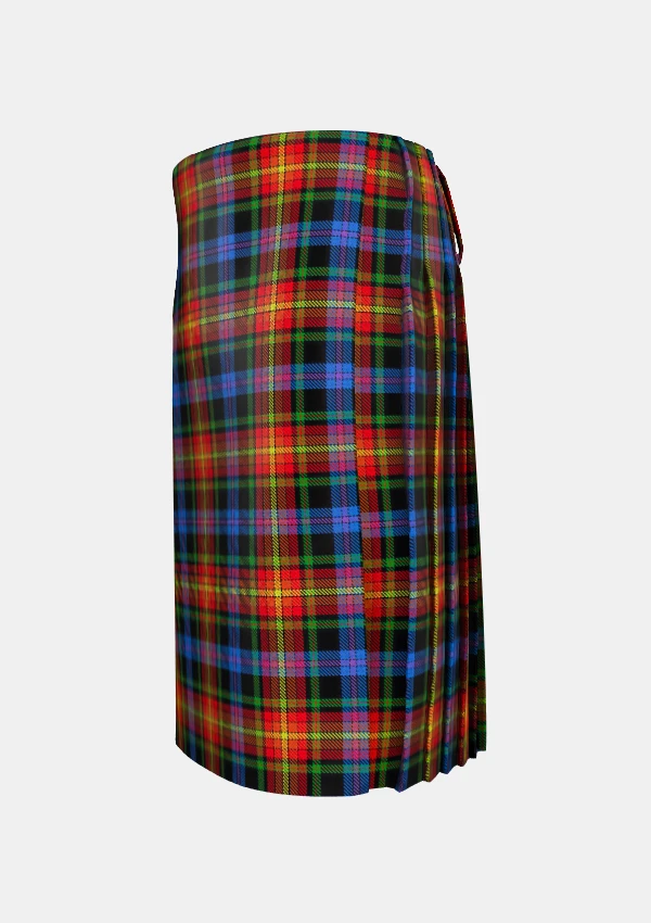 Traditional_Pride_of_LGBT_Tartan_kilt_11871_left_image_with_pleated_design_and_adjustable_buckles_for_men