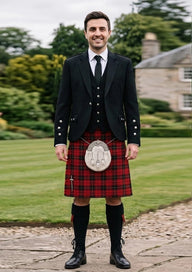 Traditional_Pride_of_Wales_Tartan_Kilt_and_Argyle_Jacket_Kilt_Outfit_front_image