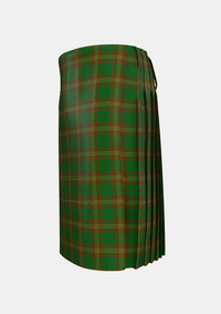 Traditional_Prince_David_Tartan_kilt_826_left_image_with_pleated_design_and_adjustable_buckles_for_men