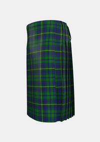 Traditional_Princess_Beatrice_Hunting_Tartan_545_kilt_left_image_with_pleated_design_and_adjustable_buckles_for_men