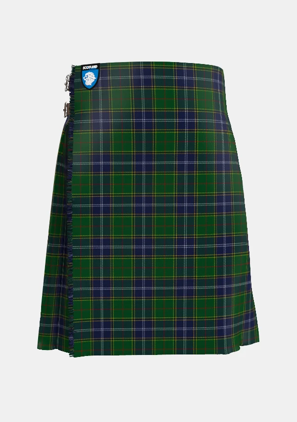 Traditional_Pringle_Tartan_kilt_2816_front_image_with_pleated_design_and_adjustable_buckles_for_men