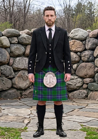 Traditional_Proudfoot_Tartan_14703_Kilt_and_Argyle_Jacket_Kilt_Outfit_front_image