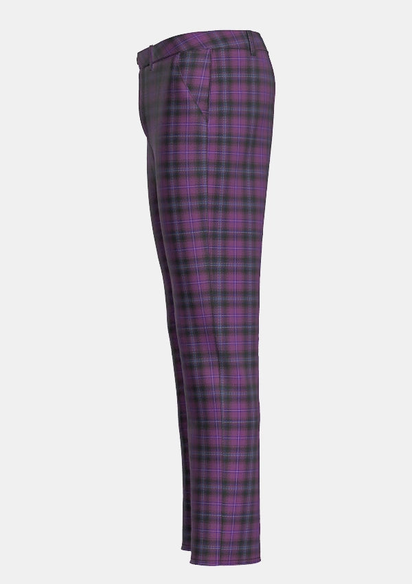 Purple Tartan Trouser