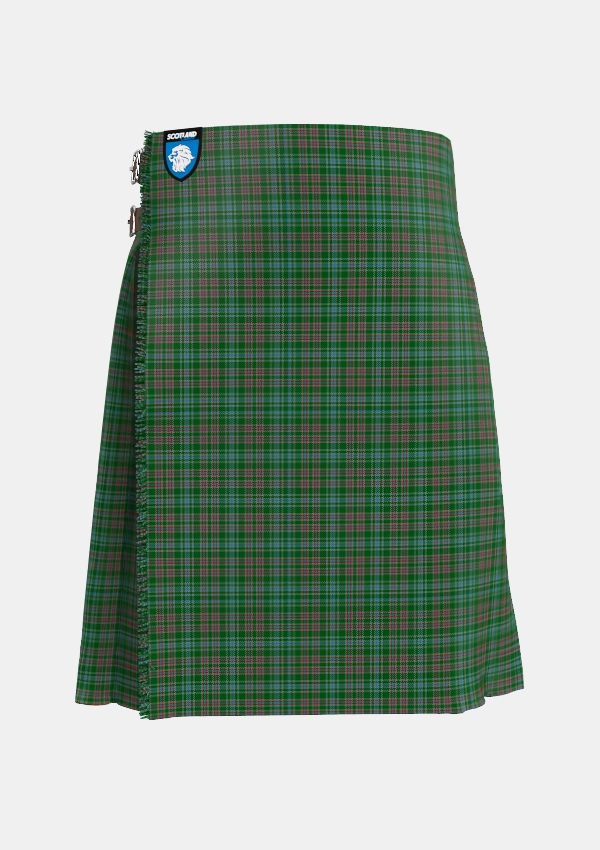 Traditional_Ralston_USA_Tartan_6109_kilt_front_image_with_pleated_design_and_adjustable_buckles_for_men