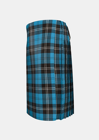Traditional_Ramsay_Blue_tartan_left_image_with_pleated_design_and_adjustable_buckles_for_men