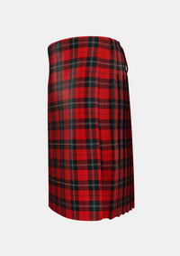 Traditional_Ramsay_Tartan_1235_kilt_left_image_with_pleated_design_and_adjustable_buckles_for_men