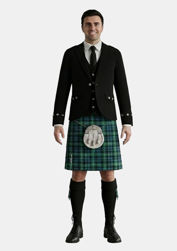 Traditional_Rangers_tartan_Kilt_and_Argyle_Jacket_Kilt_Outfits_front_image