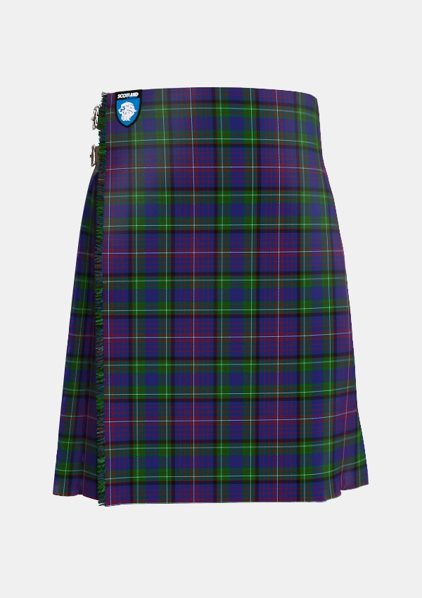 Traditional_Rankin_2_Tartan_187_kilt_front_image_with_pleated_design_and_adjustable_buckles_for_men