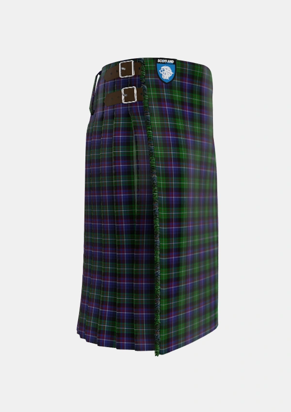 Traditional_Rankin_Dalgleish_2_Tartan_3152_kilt_right_image_with_pleated_design_and_adjustable_buckles_for_men