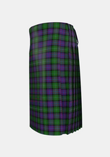 Traditional_Rankine_Tartan_kilt_left_image_with_pleated_design_and_adjustable_buckles_for_men