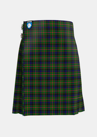 Traditional_Reid_Green_Tartan_2066_kilt_front_image_with_pleated_design_and_adjustable_buckles_for_men