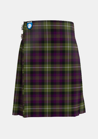 Traditional_Rennie_Tartan_kilt_716_front_image_with_pleated_design_and_adjustable_buckles_for_men