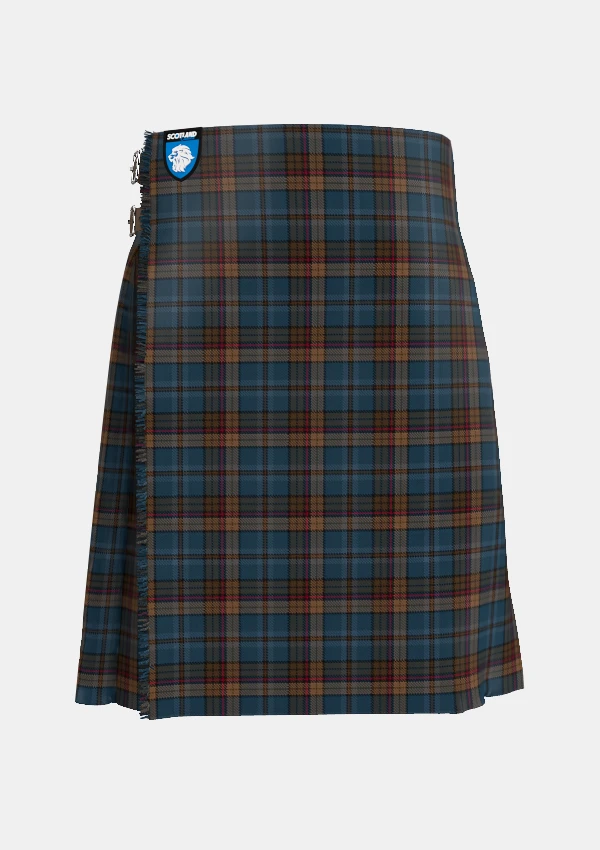 Traditional_Renton_Tartan_kilt_front_image_with_pleated_design_and_adjustable_buckles_for_men