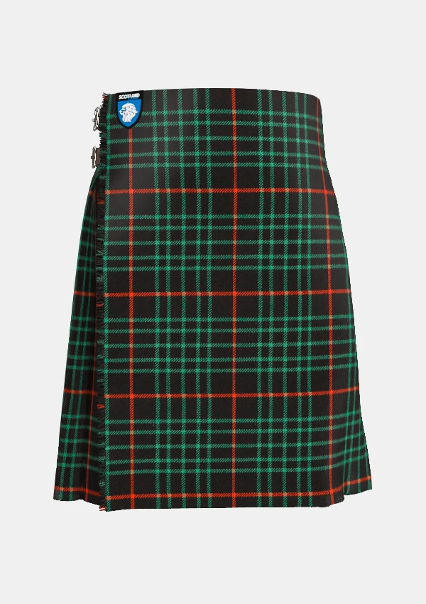 Traditional_Renwick_Tartan_kilt_787_front_image_with_pleated_design_and_adjustable_buckles_for_men