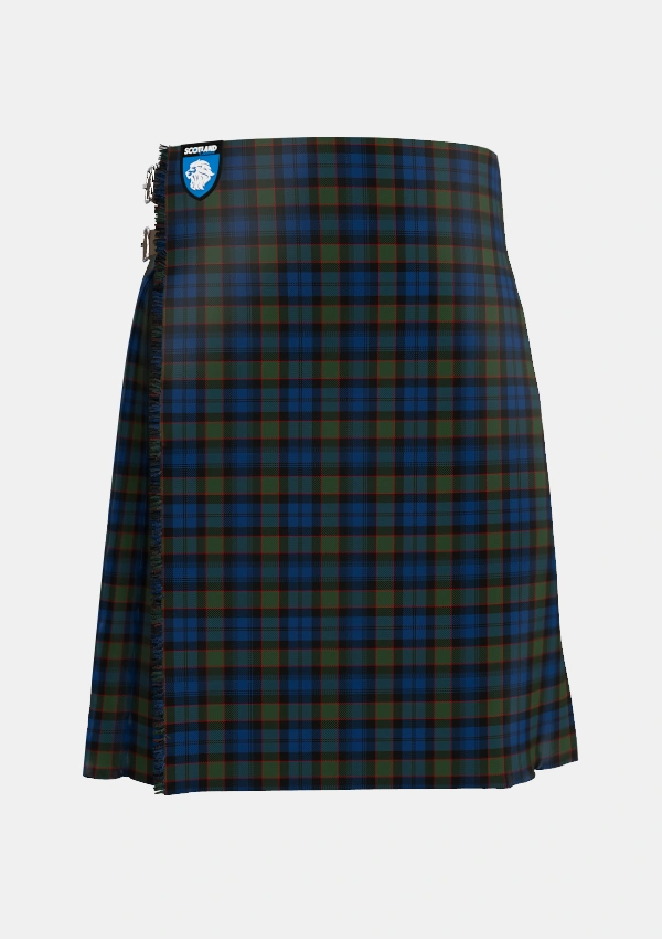 Traditional_Riddoch_Tartan_3316_kilt_front_image_with_pleated_design_and_adjustable_buckles_for_men