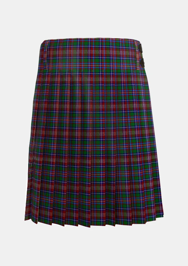 Traditional_Ritchie_Tartan_kilt_5412_back_image_with_pleated_design_and_adjustable_buckles_for_men