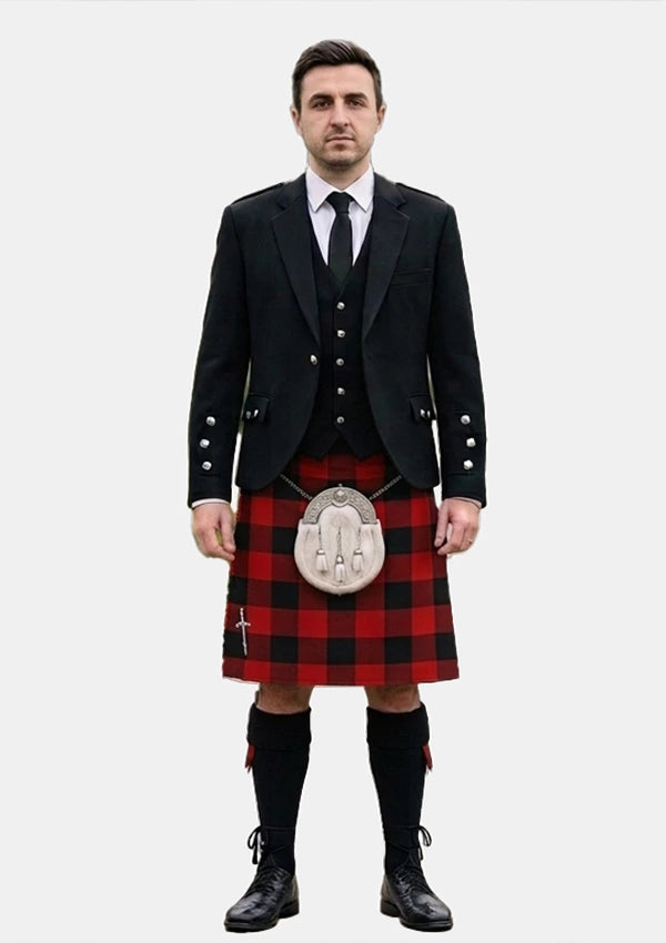 Traditional_Rob_Roy_Macgregor_Tartan_Kilt_and_Argyle_Jacket_Kilt_Outfits_front_image