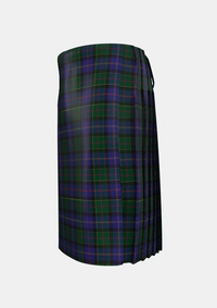 Traditional_Robb_Tartan_kilt_3157_left_image_with_pleated_design_and_adjustable_buckles_for_men