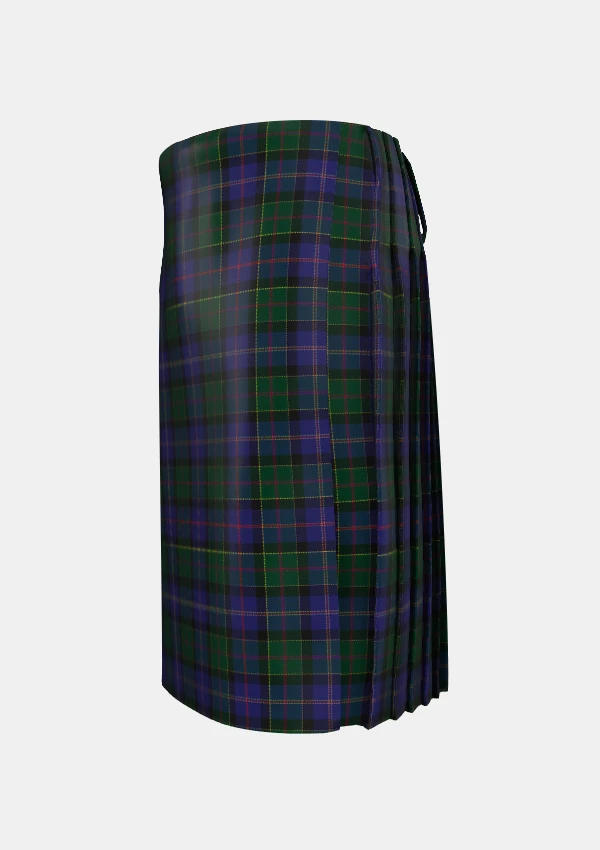 Traditional_Robb_Tartan_kilt_3157_left_image_with_pleated_design_and_adjustable_buckles_for_men