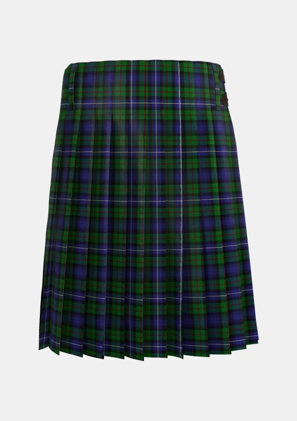 Traditional_Robertson_Hunting_1_Tartan_299_kilt_back_image_with_pleated_design_and_adjustable_buckles_for_men