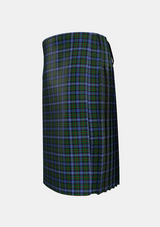 Traditional_Robertson_Hunting_2_Tartan_336_kilt_left_image_with_pleated_design_and_adjustable_buckles_for_men