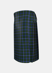 Traditional_Robertson_Hunting_2_Tartan_336_kilt_left_image_with_pleated_design_and_adjustable_buckles_for_men