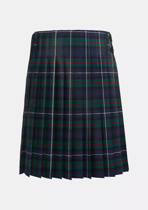 Traditional_Robertson_Hunting_Modern_Tartan_kilt_back_image_with_pleated_design_and_adjustable_buckles_for_men