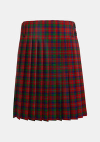Traditional_Robertson_White_line_Tartan_1803_kilt_back_image_with_pleated_design_and_adjustable_buckles_for_men