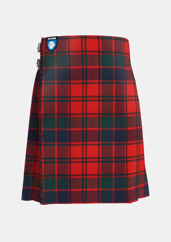 Traditional_Robertson_tartan_front_image_with_pleated_design_and_adjustable_buckles_for_men
