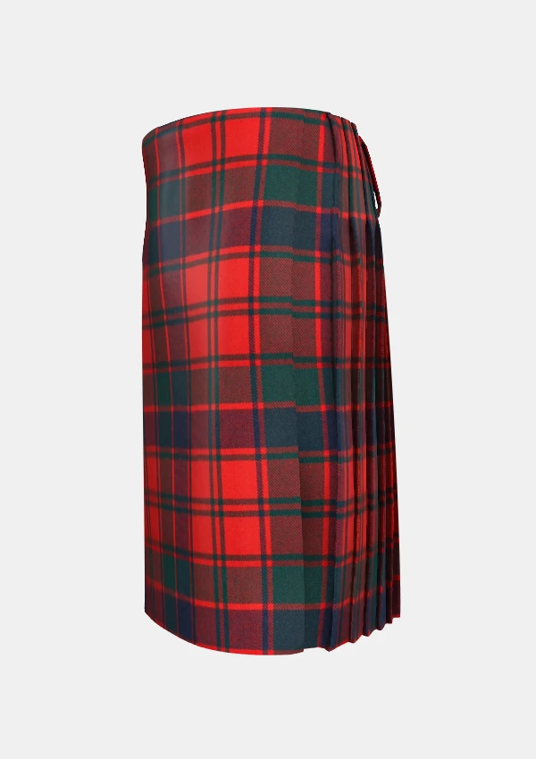 Traditional_Robertson_tartan_left_image_with_pleated_design_and_adjustable_buckles_for_men