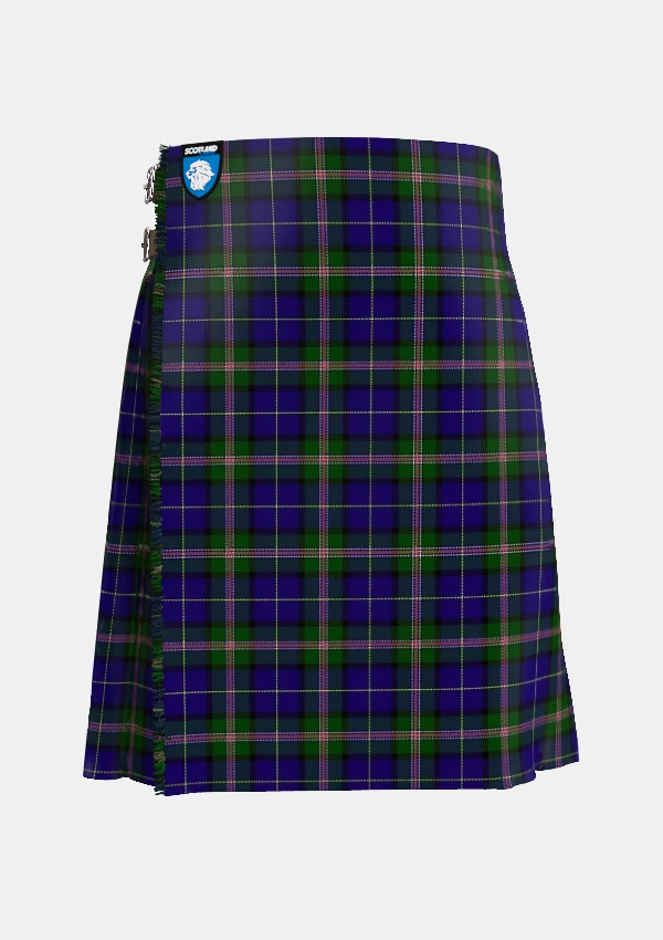 Traditional_Robson_Steve_Tartan_13975_kilt_front_image_with_pleated_design_and_adjustable_buckles_for_men