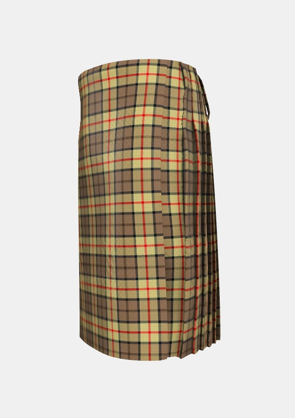 Traditional_Rogers_C_Tartan_12372_kilt_left_image_with_pleated_design_and_adjustable_buckles_for_men