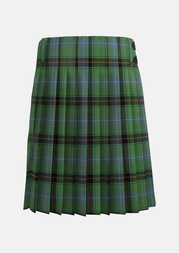 Traditional_Rooney_Tartan_kilt_7517_back_image_with_pleated_design_and_adjustable_buckles_for_men