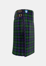 Traditional_Rose_Hunting_Tartan_1226_kilt_right_image_with_pleated_design_and_adjustable_buckles_for_men