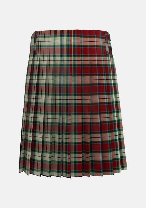 Traditional_Rose_White_Dress_Tartan_1227_kilt_back_image_with_pleated_design_and_adjustable_buckles_for_men