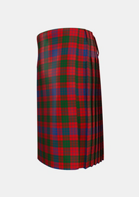 Traditional_Ross_2_Tartan_449_kilt_left_image_with_pleated_design_and_adjustable_buckles_for_men