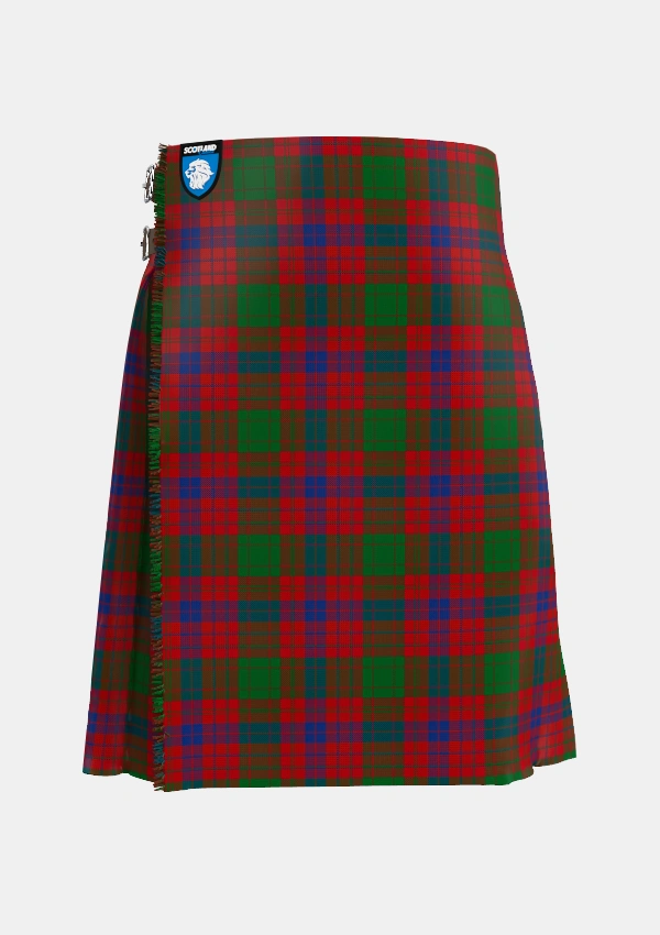 Traditional_Ross_6_Tartan_883_kilt_front_image_with_pleated_design_and_adjustable_buckles_for_men