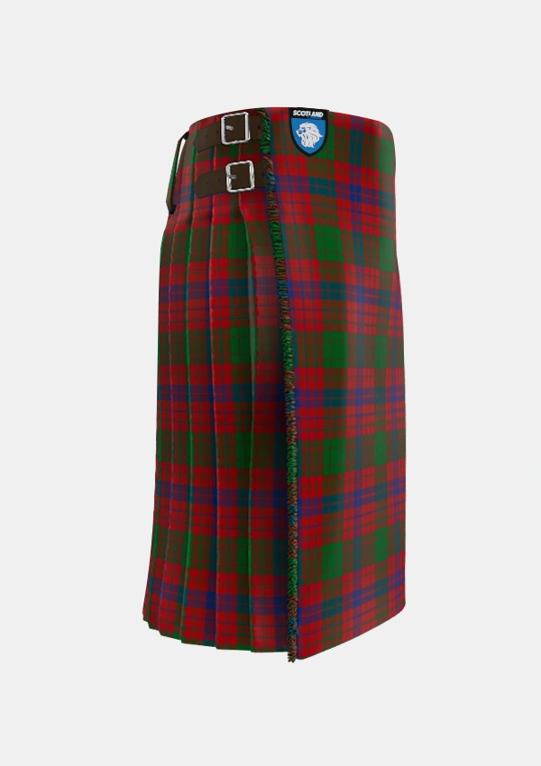 Traditional_Ross_6_Tartan_883_kilt_right_image_with_pleated_design_and_adjustable_buckles_for_men