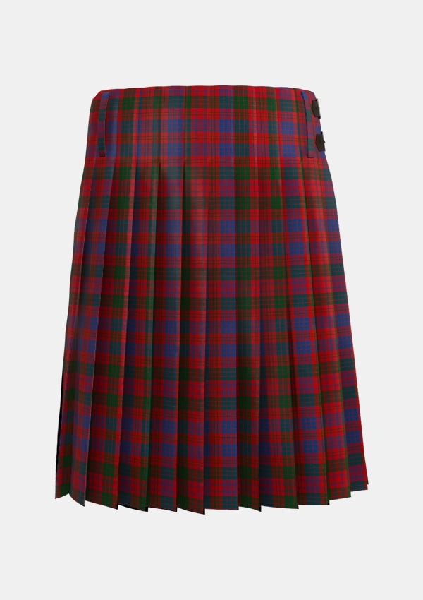 Traditional_Ross_8_Tartan_1403_kilt_back_image_with_pleated_design_and_adjustable_buckles_for_men