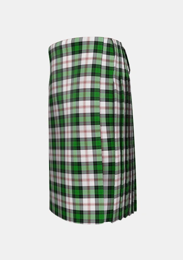 Traditional_Ross_Arisaid_Tartan_3170_kilt_left_image_with_pleated_design_and_adjustable_buckles_for_men