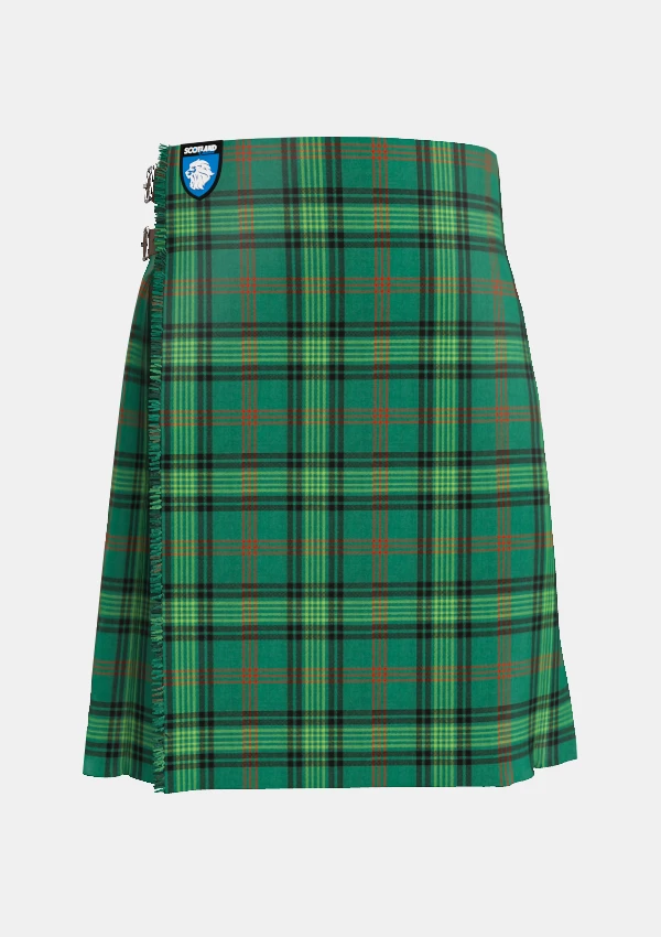 Traditional_Ross_Hunting_tartan_front_image_with_pleated_design_and_adjustable_buckles_for_men