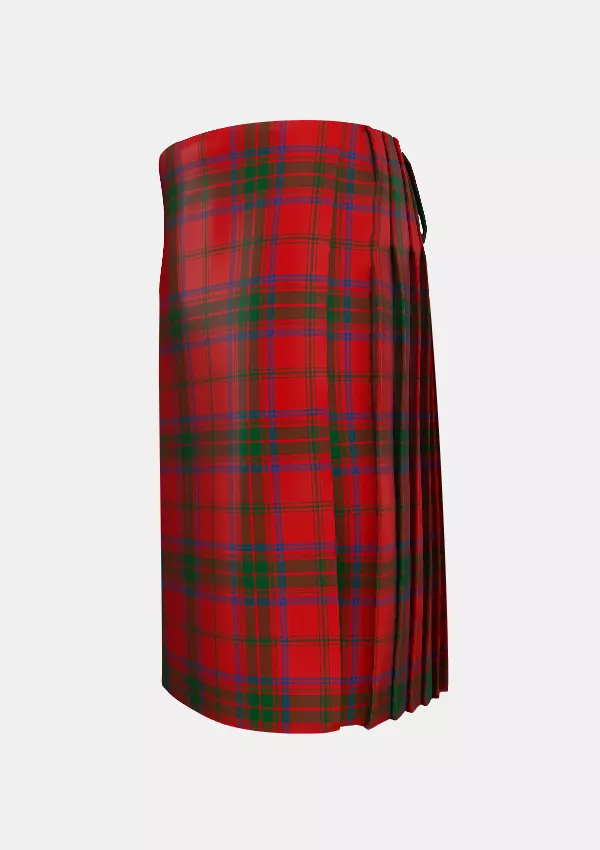 Traditional_Ross_Tartan_901_kilt_left_image_with_pleated_design_and_adjustable_buckles_for_men