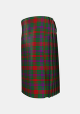 Traditional_Ross_Wilsons_Tartan_3560_kilt_left_image_with_pleated_design_and_adjustable_buckles_for_men