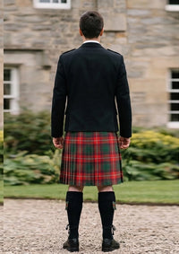 Traditional_RoxBurgh_tartan_160_Kilt_and_Argyle_Jacket_Kilt_Outfit_back_image